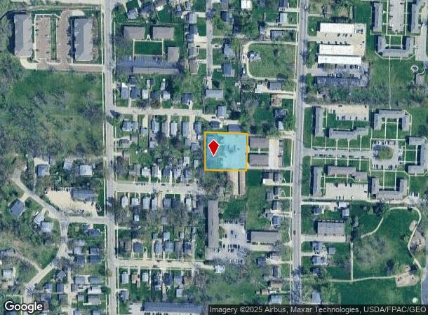 1313 Oakland Rd Ne, Cedar Rapids, IA Parcel Map