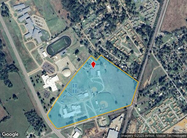 1400 W Austin St, Crockett, TX Parcel Map