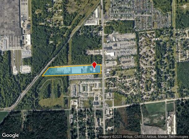  18412 Telegraph Rd, Romulus, MI Parcel Map