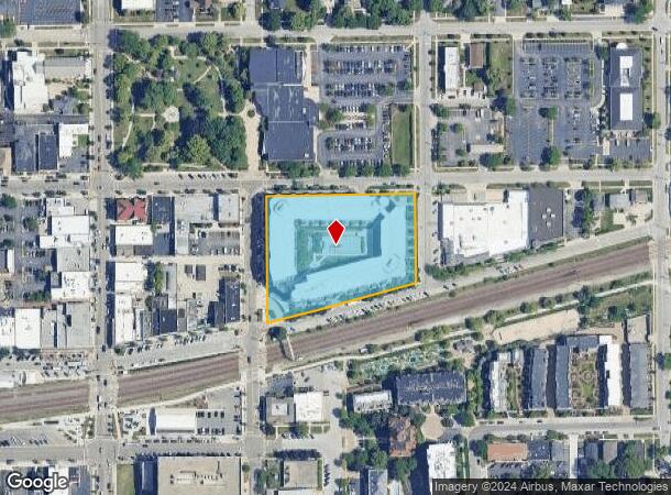  121 N Cross St, Wheaton, IL Parcel Map