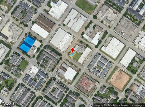  1121 Delano St, Houston, TX Parcel Map