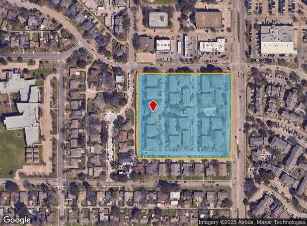  12825 Jupiter Rd, Dallas, TX Parcel Map