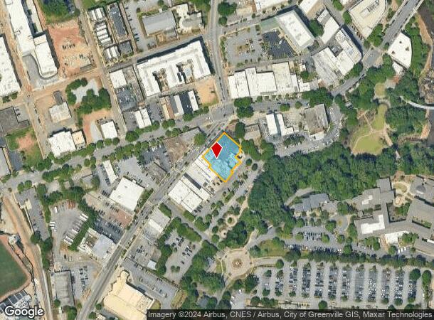  1 Augusta St, Greenville, SC Parcel Map