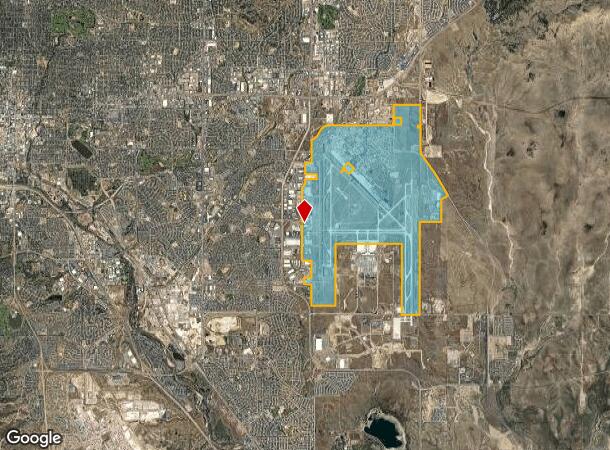 1713 N Aviation Way, Colorado Springs, CO Parcel Map