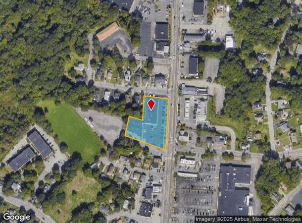  593 Washington St, Stoughton, MA Parcel Map