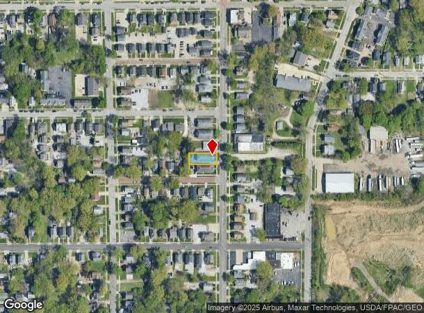  544 Brown St, Akron, OH Parcel Map