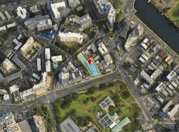 1956 Ala Moana Blvd, Honolulu, HI Parcel Map
