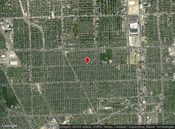  3575 E Outer Dr, Detroit, MI Parcel Map