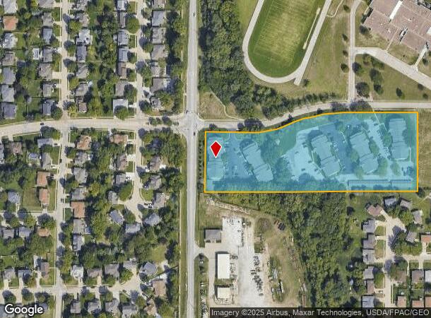  15427 Adams St, Omaha, NE Parcel Map