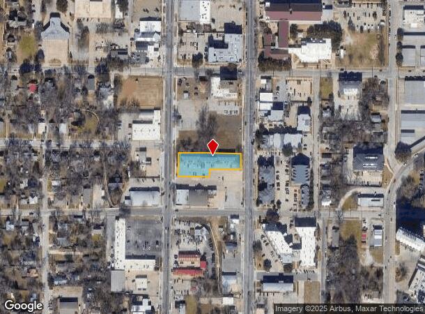  405 S Elm St, Denton, TX Parcel Map