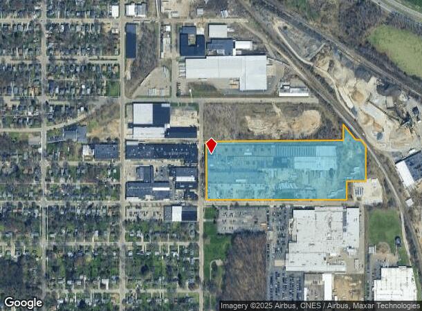 2025 Factory St, Kalamazoo, MI Parcel Map