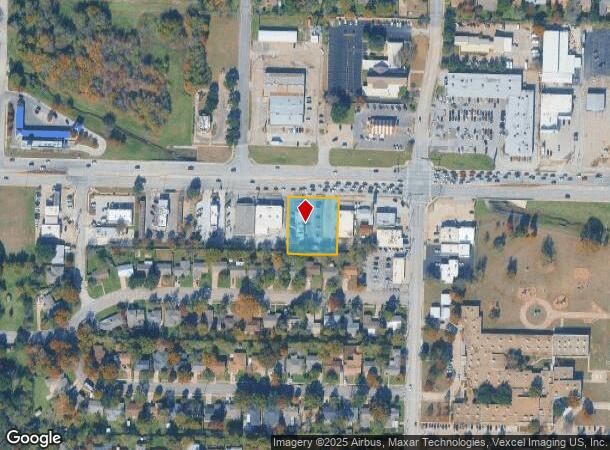  1725 W University Dr, Denton, TX Parcel Map