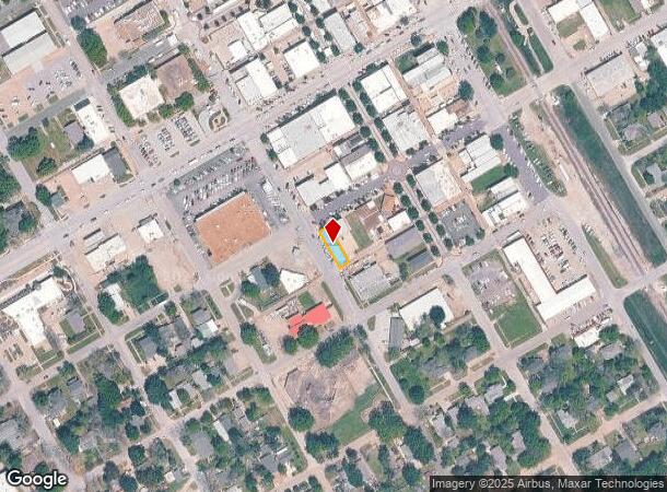 221 W Brown St, Ennis, TX Parcel Map