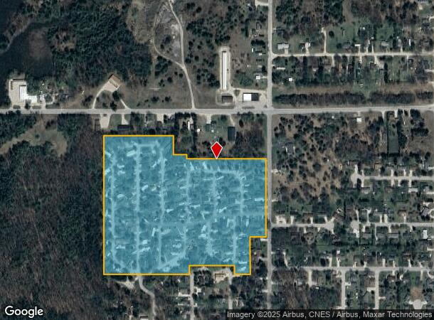 Hillcrest St, Cadillac, MI Parcel Map