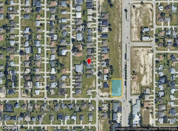  1820 Sw Santa Barbara Blvd N, Cape Coral, FL Parcel Map