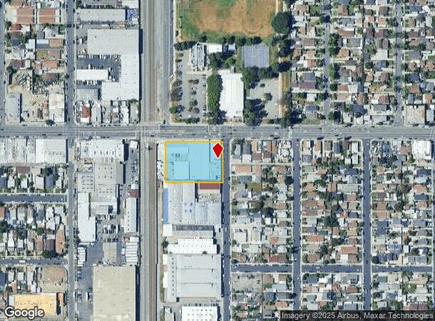 7911 Beach St, Los Angeles, CA Parcel Map