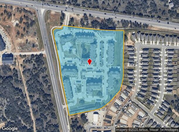  1845 W University Ave, Georgetown, TX Parcel Map