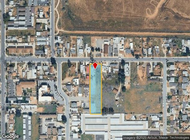 1343 E Eighth St, Beaumont, CA Parcel Map