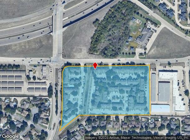 2522 E Trinity Mills Rd, Carrollton, TX Parcel Map