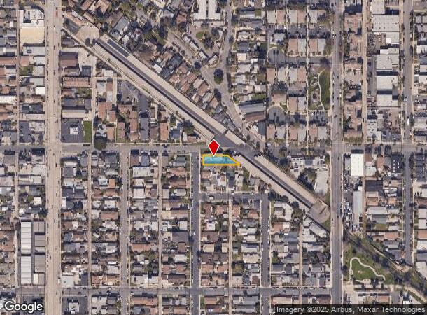  2396 Olive Ave, Long Beach, CA Parcel Map