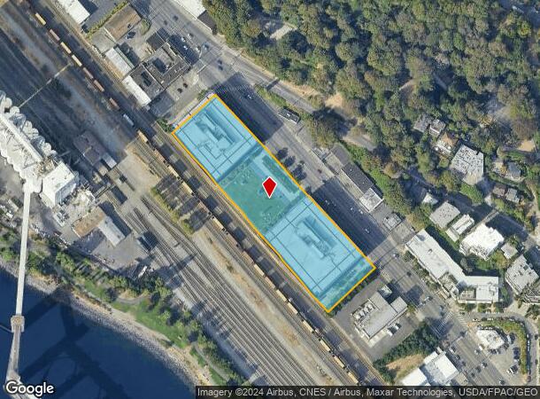  645 Elliott Ave W, Seattle, WA Parcel Map