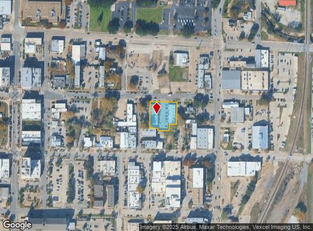 316 E Oak St, Denton, TX Parcel Map
