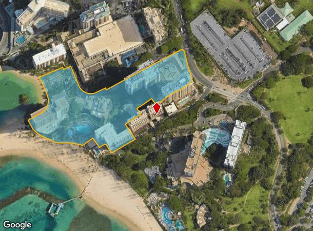 2005 Kalia Rd, Honolulu, HI Parcel Map