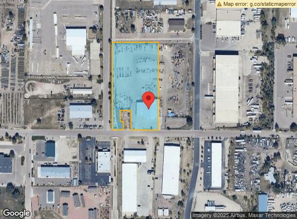  6050 Terminal Ave, Colorado Springs, CO Parcel Map