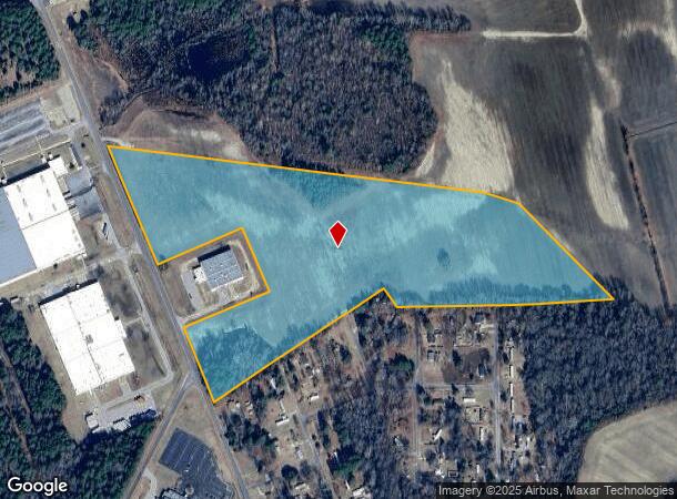18404 Fieldcrest Rd, Laurel Hill, NC Parcel Map
