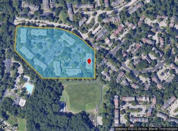  9705 Clocktower Ln, Columbia, MD Parcel Map