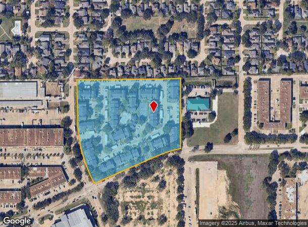  19606 Park Row Dr, Houston, TX Parcel Map