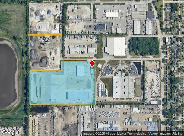  2107 W 163Rd Pl, Markham, IL Parcel Map