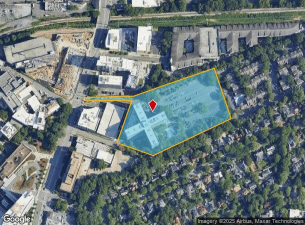  2025 Peachtree Rd Ne, Atlanta, GA Parcel Map