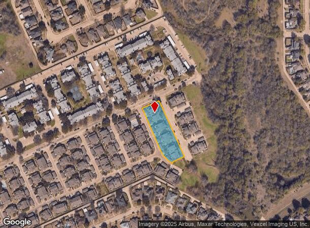 1110 E Branch Hollow Dr, Carrollton, TX Parcel Map