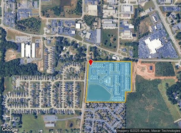  1601 Leverette Rd, Warner Robins, GA Parcel Map