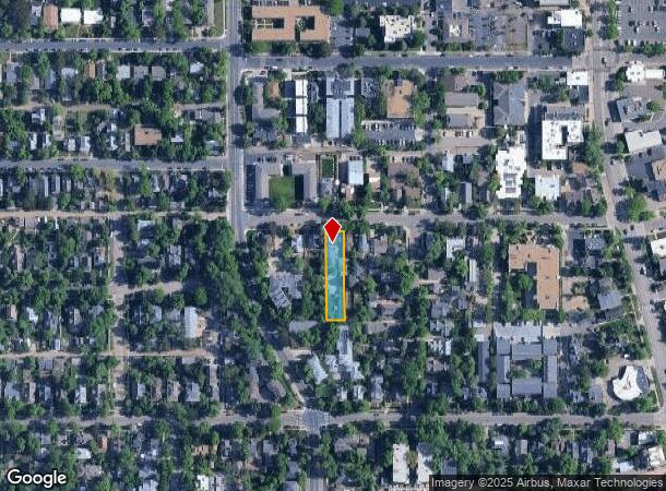  1004 Portland Pl, Boulder, CO Parcel Map