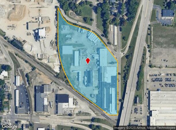 1709 Thompson St, Lansing, MI Parcel Map