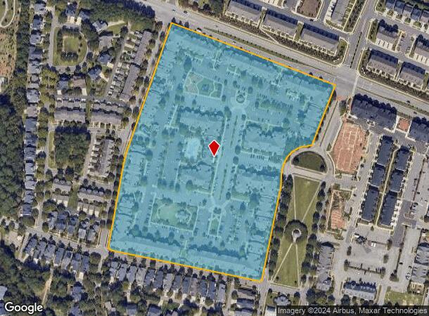  600 Eton Hall Ln, Cary, NC Parcel Map