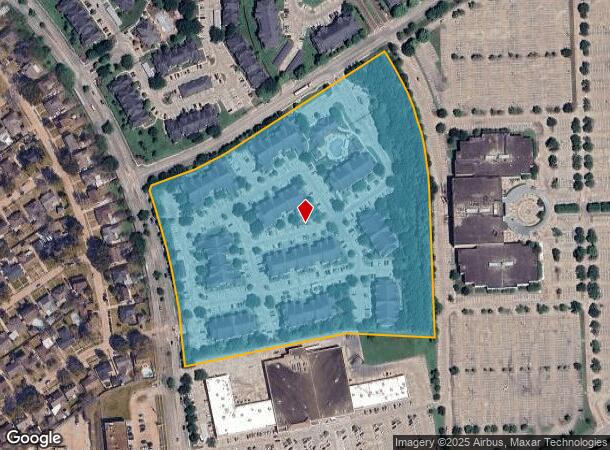  11666 Gulf Pointe Dr, Houston, TX Parcel Map