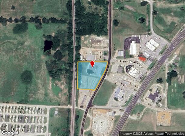  1222 S Washington St, Pilot Point, TX Parcel Map