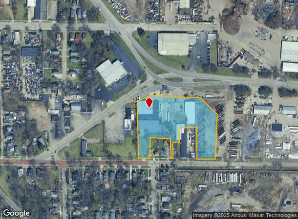  1338 Branch St, Kalamazoo, MI Parcel Map