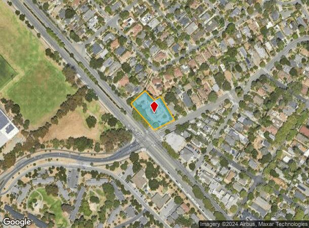  1681 El Camino Real, Palo Alto, CA Parcel Map