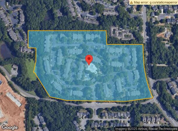  100 Saratoga Dr, Alpharetta, GA Parcel Map