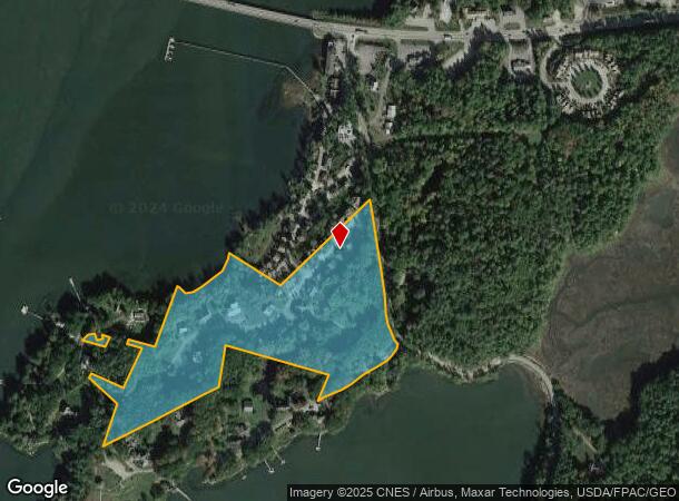  46 W Island Way, Edgecomb, ME Parcel Map