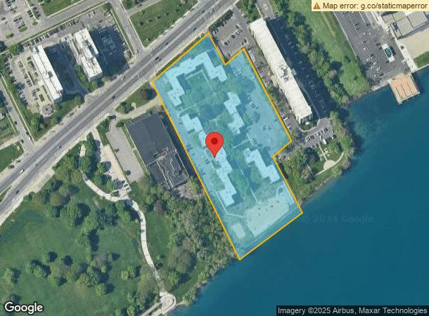  7702 E Jefferson Ave, Detroit, MI Parcel Map