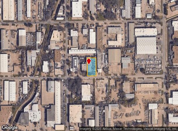  2521 Merrell Rd, Dallas, TX Parcel Map