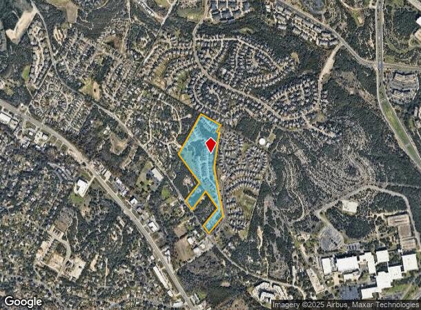 7318 Old Bee Caves Rd, Austin, TX Parcel Map