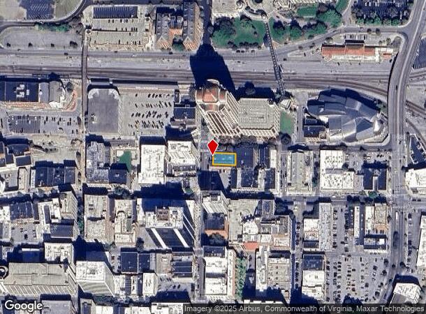  102 S Jefferson St, Roanoke, VA Parcel Map