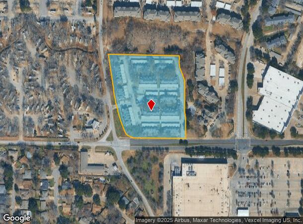  1801 W Arbrook Blvd, Arlington, TX Parcel Map