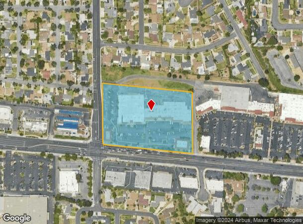  1501 W Whittier Blvd, La Habra, CA Parcel Map